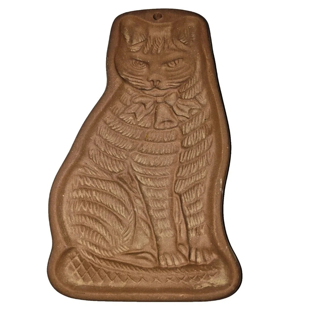 Vintage 1981 Hartstone Cat Cookie Stone mold